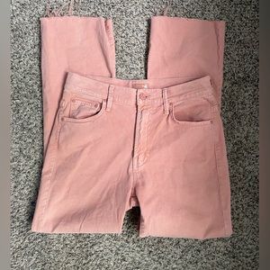 MOTHER The Insider Ankle Fray Jeans